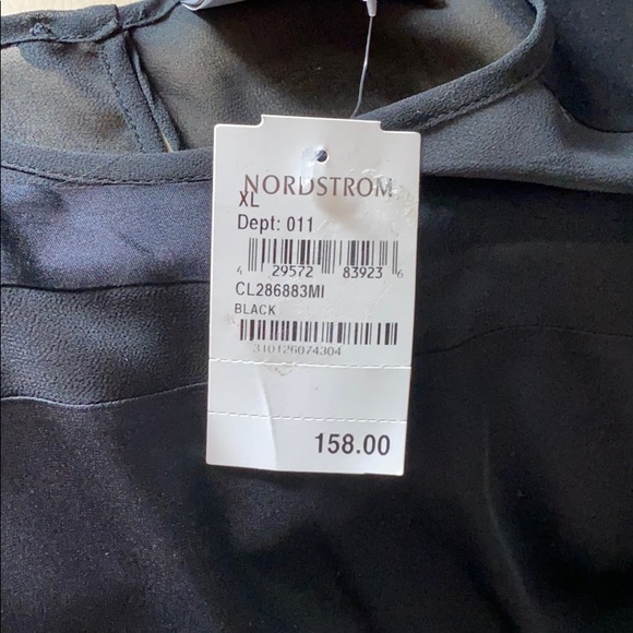 NWT $158 Classiques Entier Black Silk Blouse - Picture 4 of 4